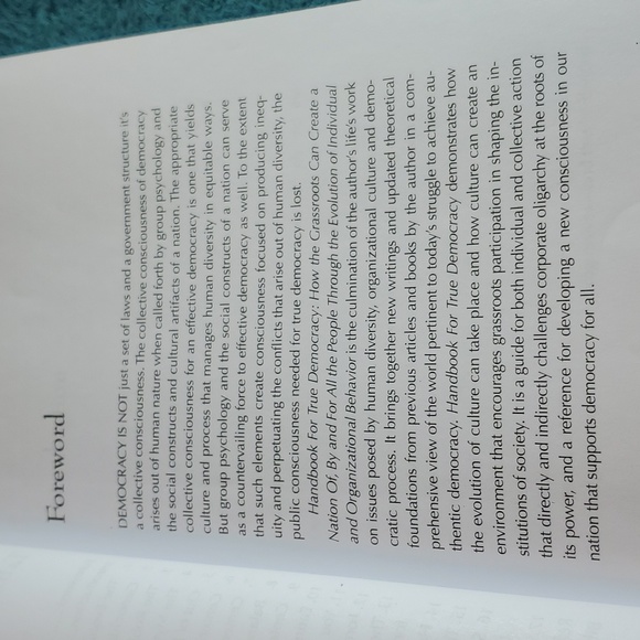Handbook for true democracy book - Picture 4 of 5